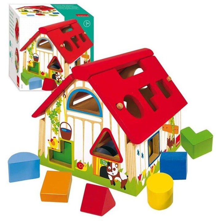 Jouet éducatif - GOULA - Formes géométriques - Boîte a formes pour