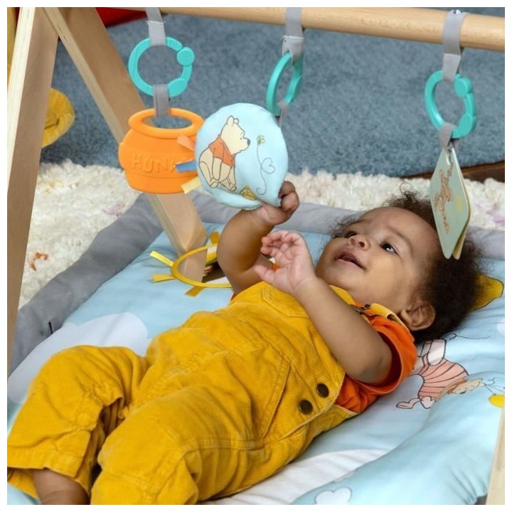 DISNEY BABY Tapis d'éveil Winnie l'Ourson, Arche de jeu pliable en bo