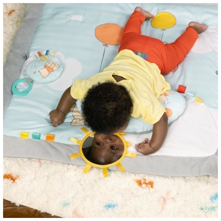 DISNEY BABY Tapis d'éveil Winnie l'Ourson, Arche de jeu pliable en bo