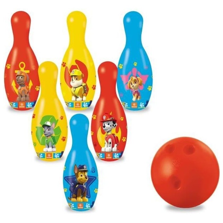 Jeu de quilles Pat' Patrouille pour enfant - Marque MONDO - Garçon -