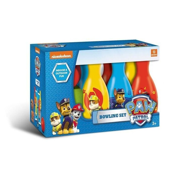 Jeu de quilles Pat' Patrouille pour enfant - Marque MONDO - Garçon -