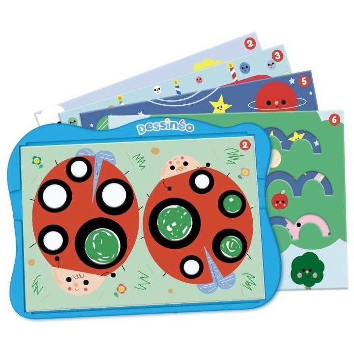 Jeu de loisirs créatifs - NATHAN - Dessinéo premiers dessins - 16 mo