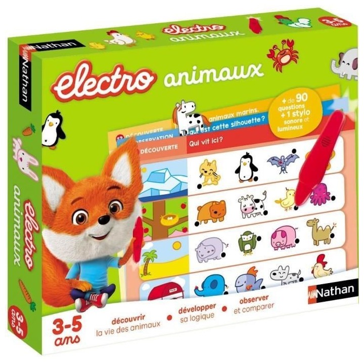 Jeu éducatif électronique - NATHAN - Electro Animaux - Découverte d