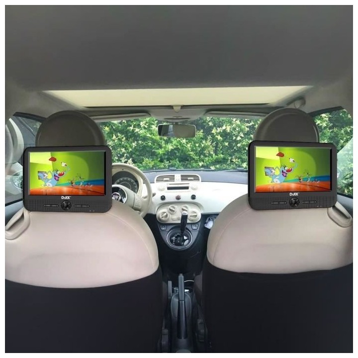 Lecteur DVD portable DJIX PVS906-50SM 9 - Double écran - Autonomie 2h