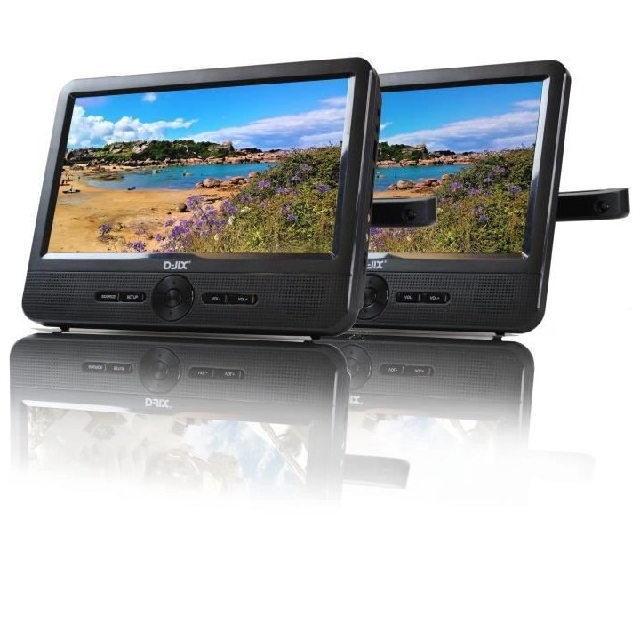 Lecteur DVD portable DJIX PVS906-50SM 9 - Double écran - Autonomie 2h