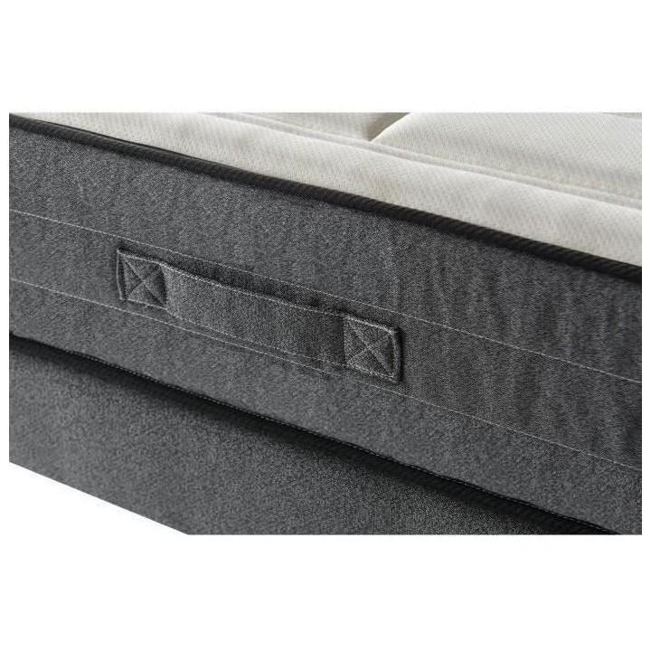 Ensemble matelas + sommier 160x200 cm - Mousse mémoire - 28cm - 5 zon