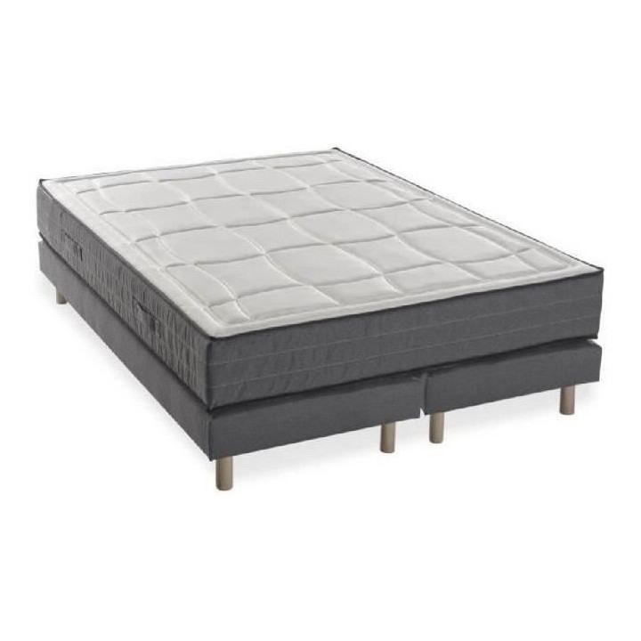 Ensemble matelas + sommiers 180x200 - Mousse mémoire - 28cm - 5 zones