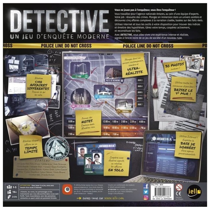 Détective - Jeu de société coopératif - IELLO