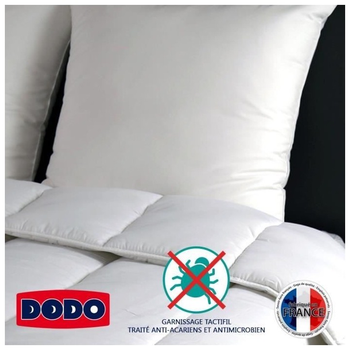 DODO Oreiller Percale Anti-Acariens PALACE - 65 x 65 cm