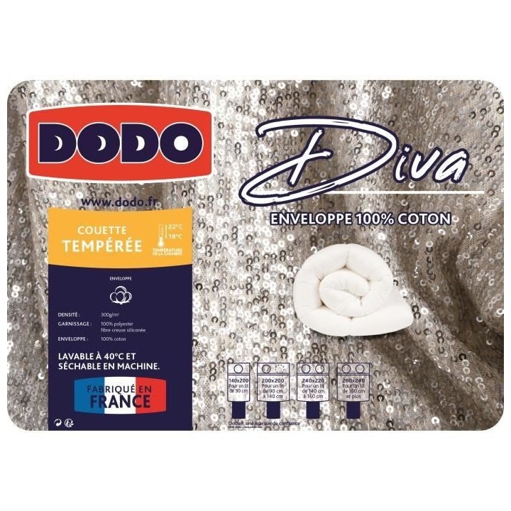 Couette Diva 200x200cm