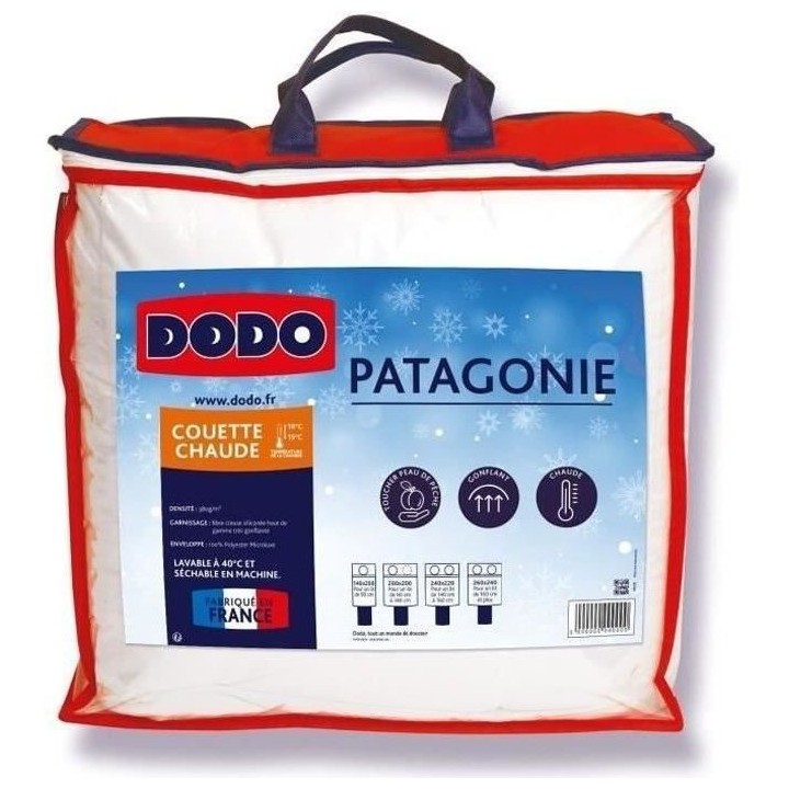 DODO Couette chaude Patagonie blanc - 200x200 cm