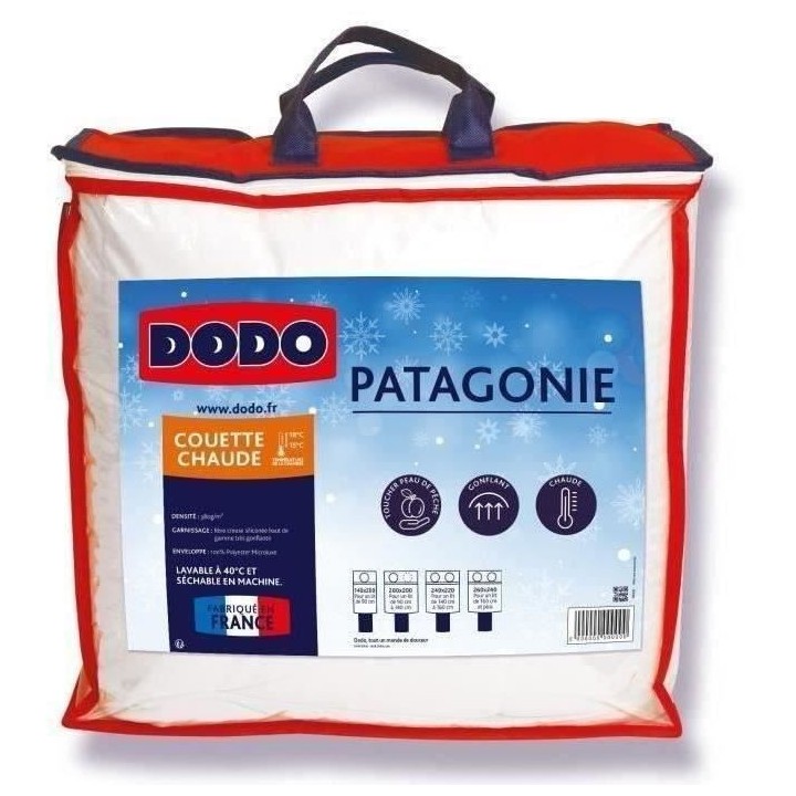 DODO Couette chaude Patagonie Blanc - 220x240 cm