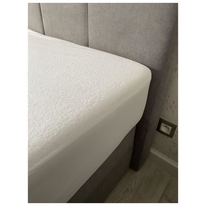Protege matelas imperméable - 90x190 cm - Coton/Polyester - Anti puna
