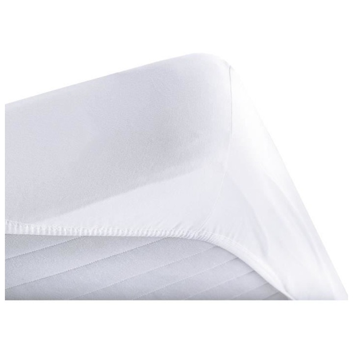 Protege matelas absorbant - 140x190 cm - Coton - Anti acariens