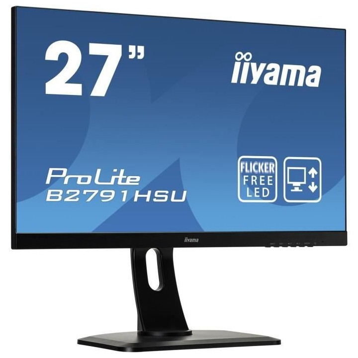 Ecran PC Gamer - IIYAMA ProLite B2791HSU-B1 - 27 FHD - 75 Hz -VGA/Disp