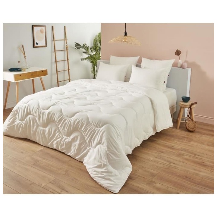 Couette 220x240 cm DODO CHAMPS DE LIN - Chaude - 450G/m² - Couette 2