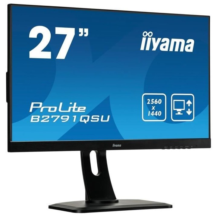 Ecran PC - IIYAMA ProLite B2791QSU-B1 - 27 WQHD - Dalle TN - 1ms - 75H