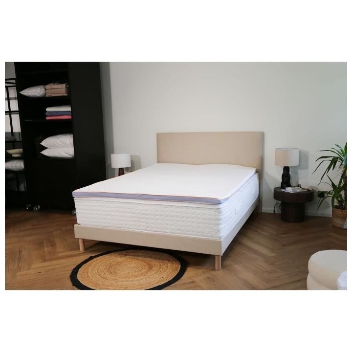 Surmatelas DODO - 160x200 cm - Déhoussable - ERGO LATEX