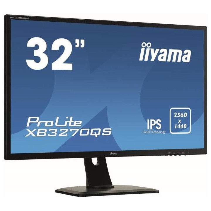 Ecran - IIYAMA XB3270QS-B1 - 32 WQHD - Dalle IPS - 4ms - DisplayPort /