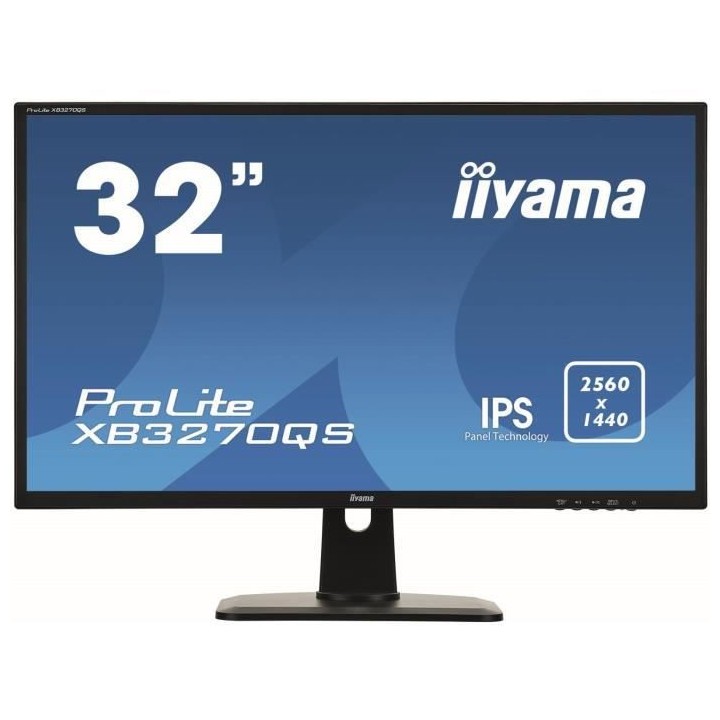 Ecran - IIYAMA XB3270QS-B1 - 32 WQHD - Dalle IPS - 4ms - DisplayPort /