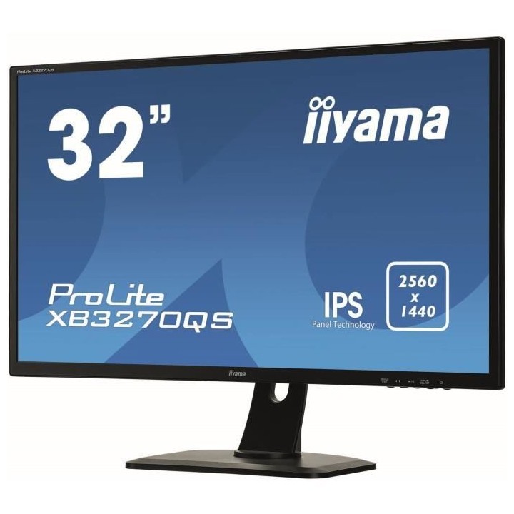 Ecran - IIYAMA XB3270QS-B1 - 32 WQHD - Dalle IPS - 4ms - DisplayPort /