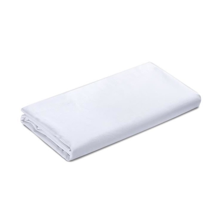 Vision - Drap plat Blanc - 270x300cm - 100% coton