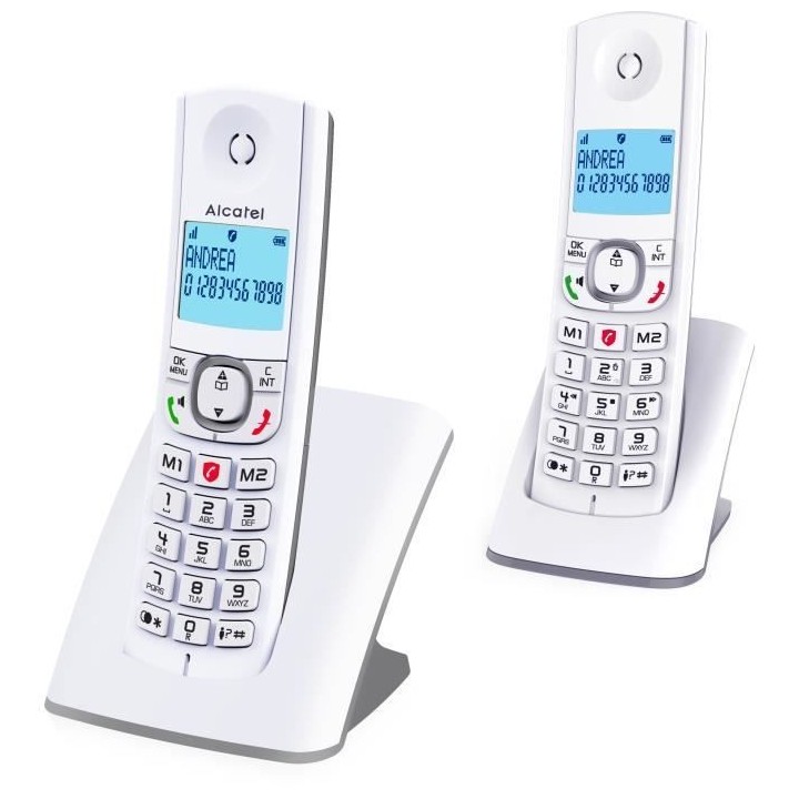 Téléphone sans fil - ALCATEL - F530 Duo - 2 combinés, blocage d'app