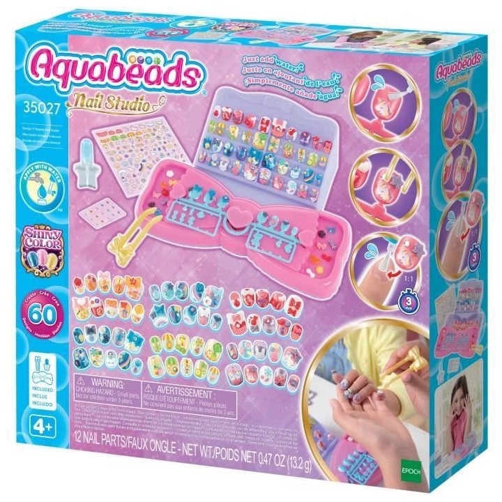Jeu de Manucure - AQUABEADS - Mon Studio d'Ongles a Décorer - Sécuri
