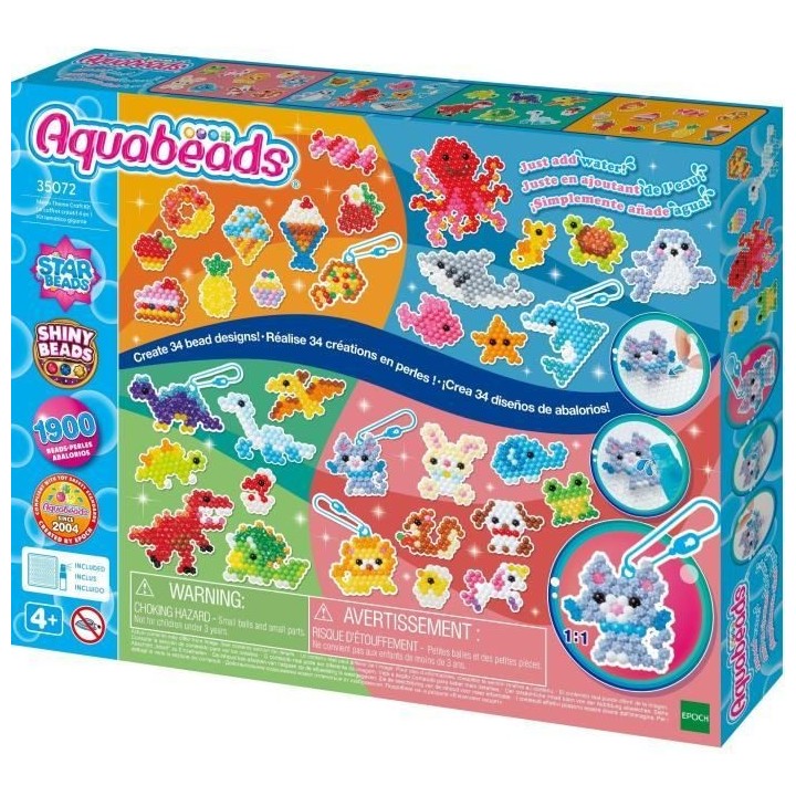 Le coffret créatif 4 en 1 - AQUABEADS - 35072 - 1900 perles pour cré