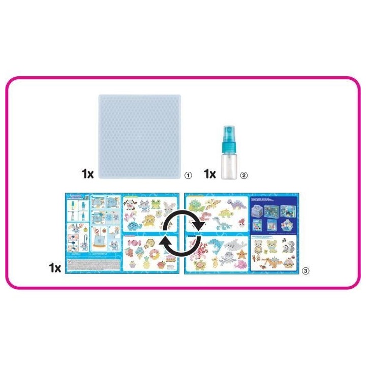 Le coffret créatif 4 en 1 - AQUABEADS - 35072 - 1900 perles pour cré