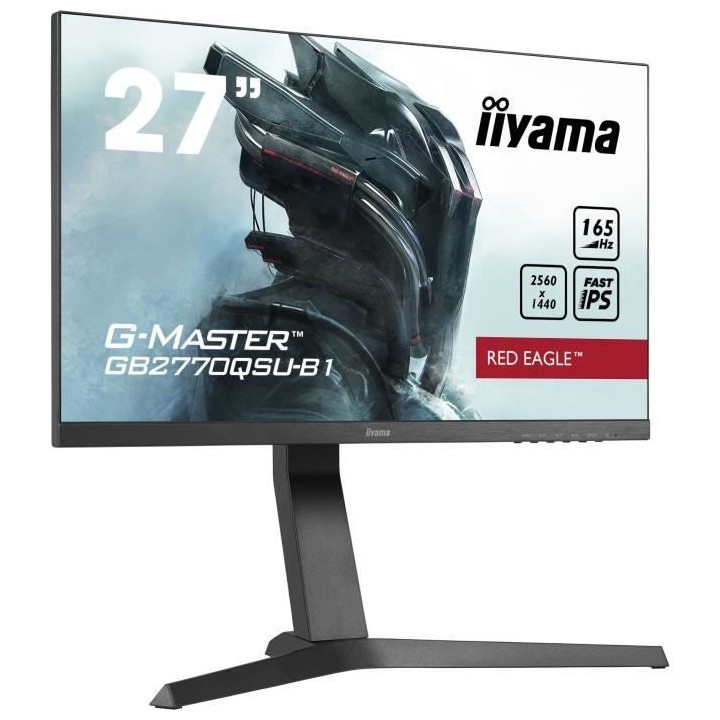 Ecran PC Gamer - IIYAMA G-Master Red Eagle - 27 WQHD - Dalle IPS - 0,5