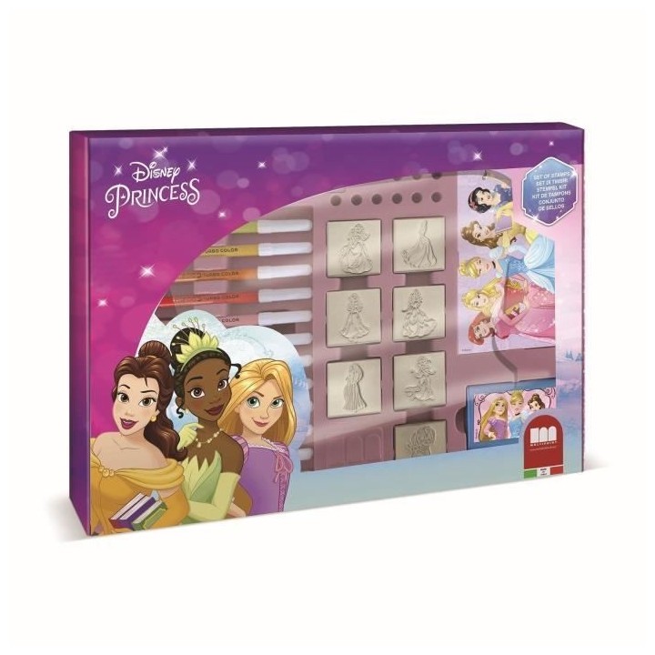 Coffret de tampons - MULTIPRINT - 4660 - Princesses Disney - 7 tampons