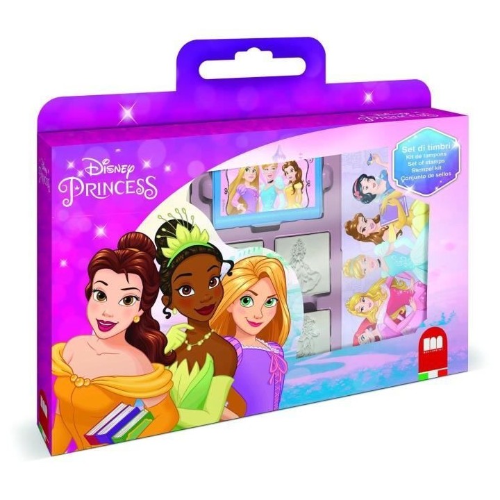 Coffret de tampons - MULTIPRINT - 7660 - Princesses Disney - 7 tampons