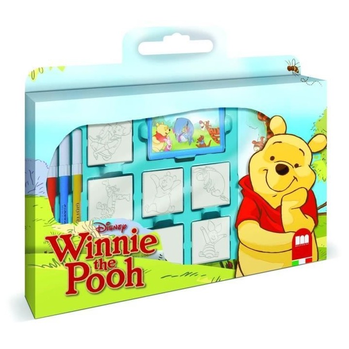 Coffret de tampons - MULTIPRINT - 7770 - Winnie l'Ourson - 7 tampons b