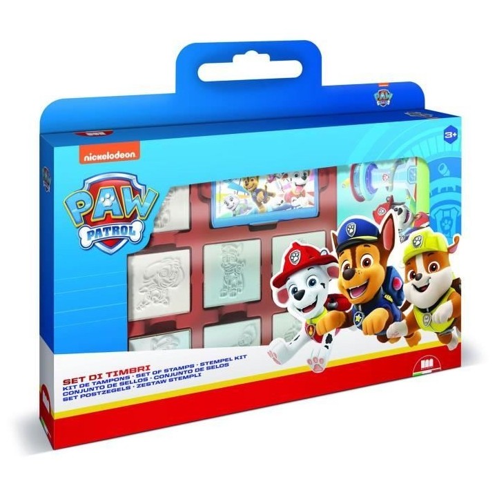 Coffret de tampons - MULTIPRINT - 7903 - Pat Patrouille - 7 tampons bo