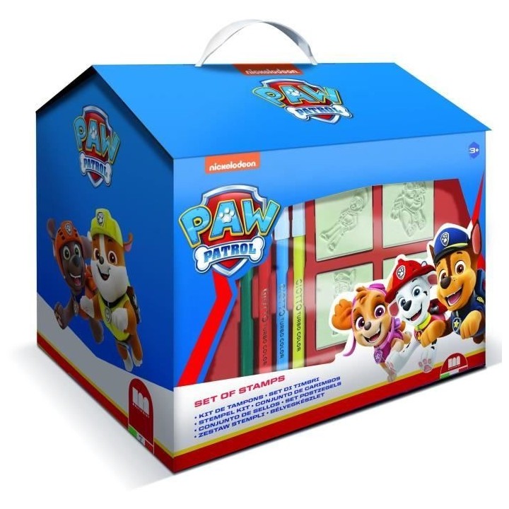 Maison de coloriage - MULTIPRINT - 9903 - 7 tampons Pat Patrouille