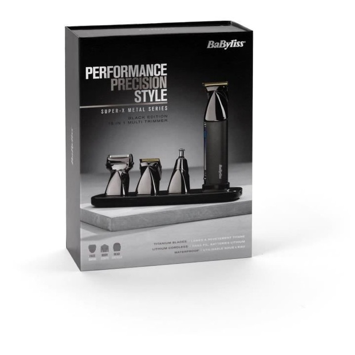 Tondeuse multi-usages - BaByliss - MT991E - Super-X Metal Series - Lam