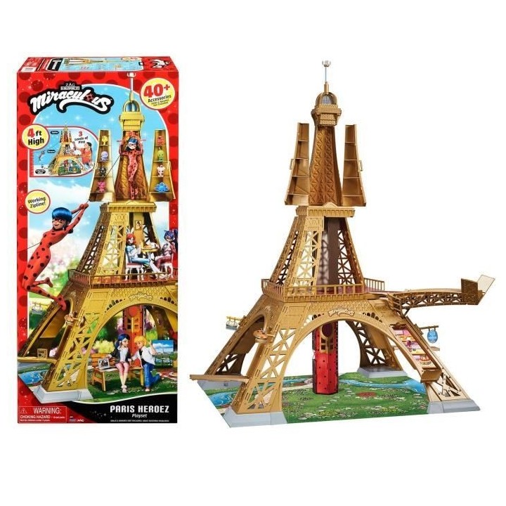 Playset deluxe Paris - BANDAI - Miraculous - Plus de 1,20 m avec acces
