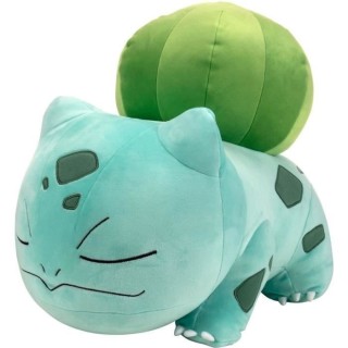 Peluche - BANDAI - Pokémon Bulbizarre dort - 40 cm, douce et moelleus