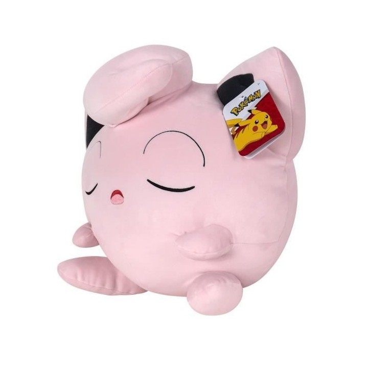 Peluche - BANDAI - Pokémon Rondoudou (Jigglypuff) - 40 cm, douce et m