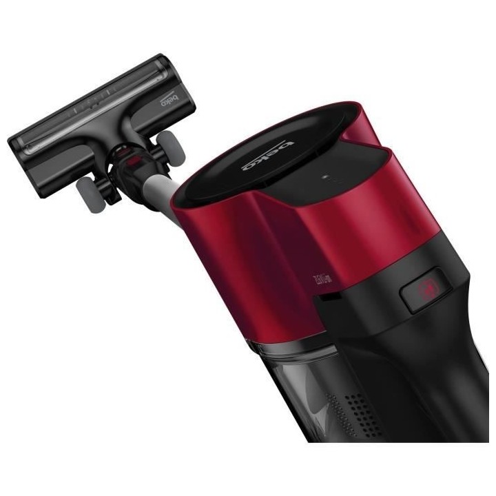 Aspirateur balai BEKO VRT50121VR - 25 AirWatts - 2 vitesses - Rouge