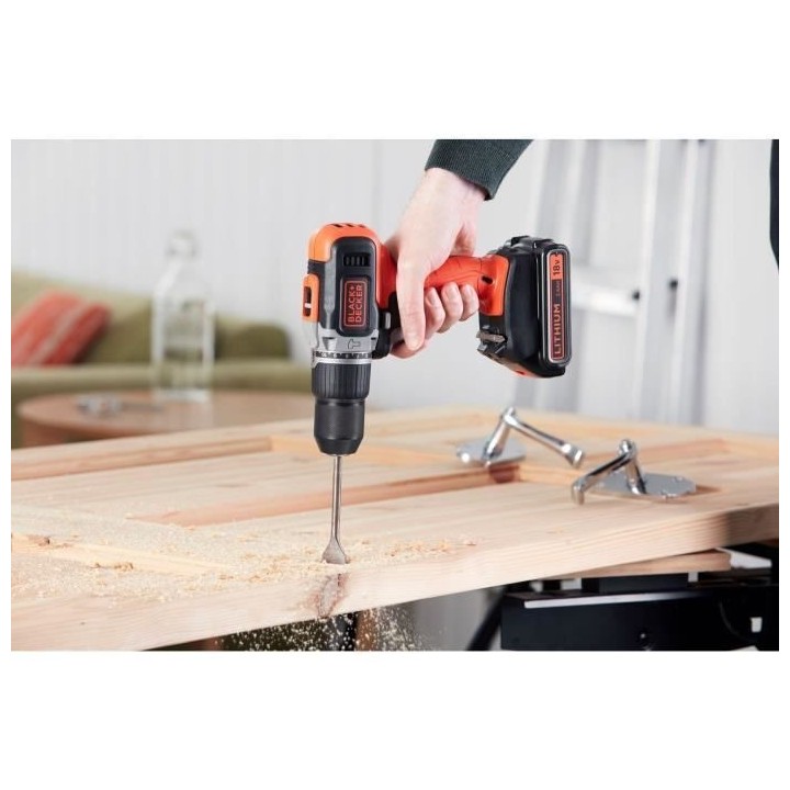 Perceuse a percussion sans fil - BLACK & DECKER - BCD003ME2SA-QW - 18