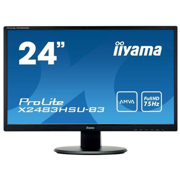 Ecran PC - IIYAMA - PROLITE XUB2493HS-B4 - 24 FHD - Dalle IPS - 4 ms -
