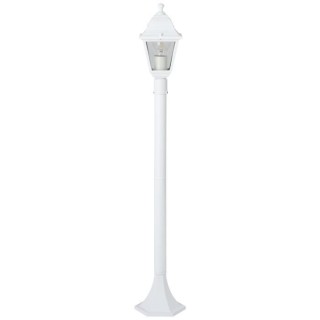 Lampadaire extérieur - BRILLIANT - NISSIE - Blanc - Métal/Verre - 1x