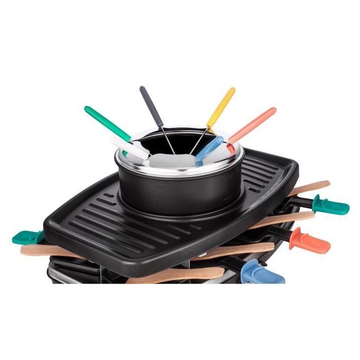 CONTINENTAL EDISON CERFG86B Appareil a raclette et fondue 8 personnes