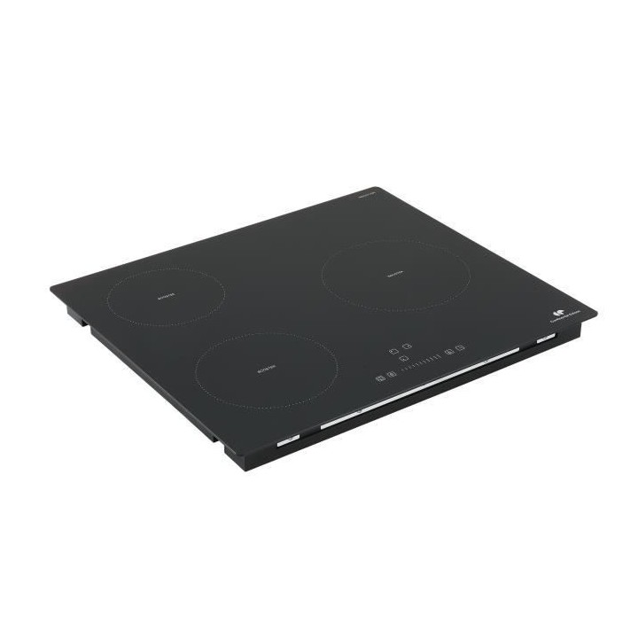 Plaque induction 3 foyers CONTINENTAL EDISON 6200W- 3 timers - 3 boost