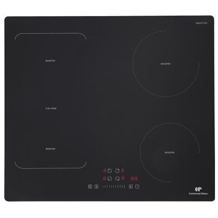Plaque induction CONTINENTAL EDISON - CETI4ZFLEXB1 - 7200 W -1 zone fl