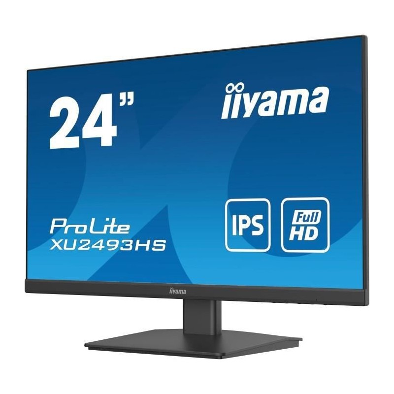 Ecran PC - IIYAMA - PROLITE XU2493HS-B4 - 24 FHD - Dalle IPS - 4 MS - 75 Hz - HDMI / DisplayPort / VGA -