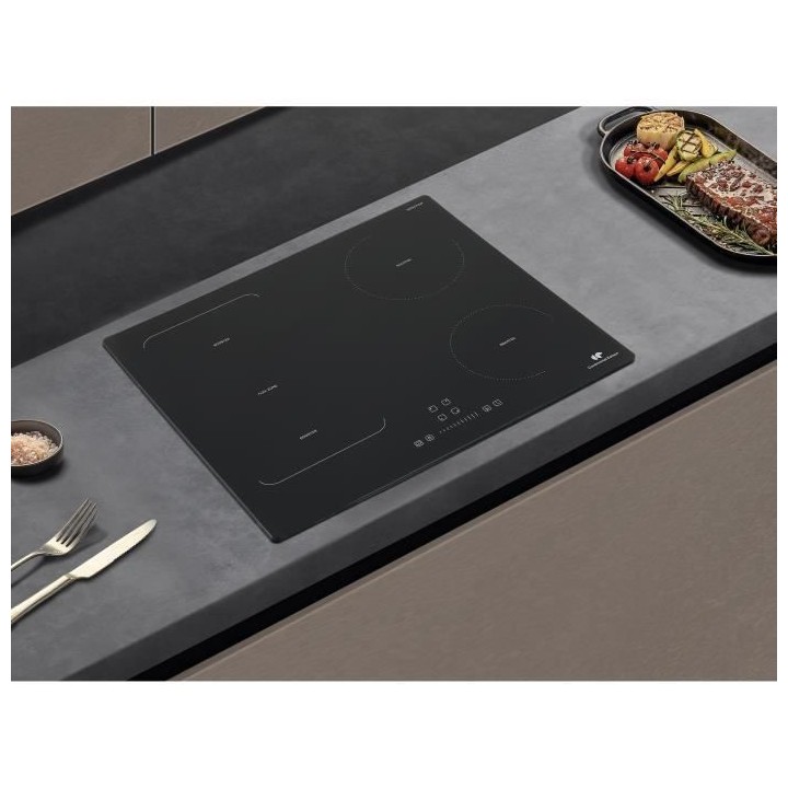 Plaque induction CONTINENTAL EDISON - CETI4ZFLEXB1 - 7200 W -1 zone fl