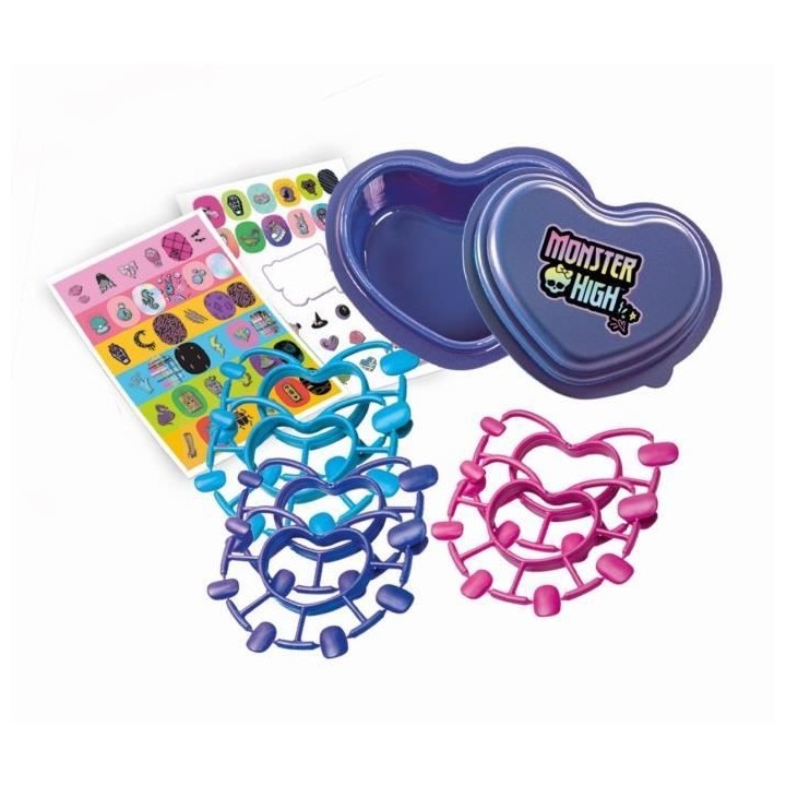 CLEMENTONI - Dark Nail Monster High - Faux ongles a décorer theme Mon